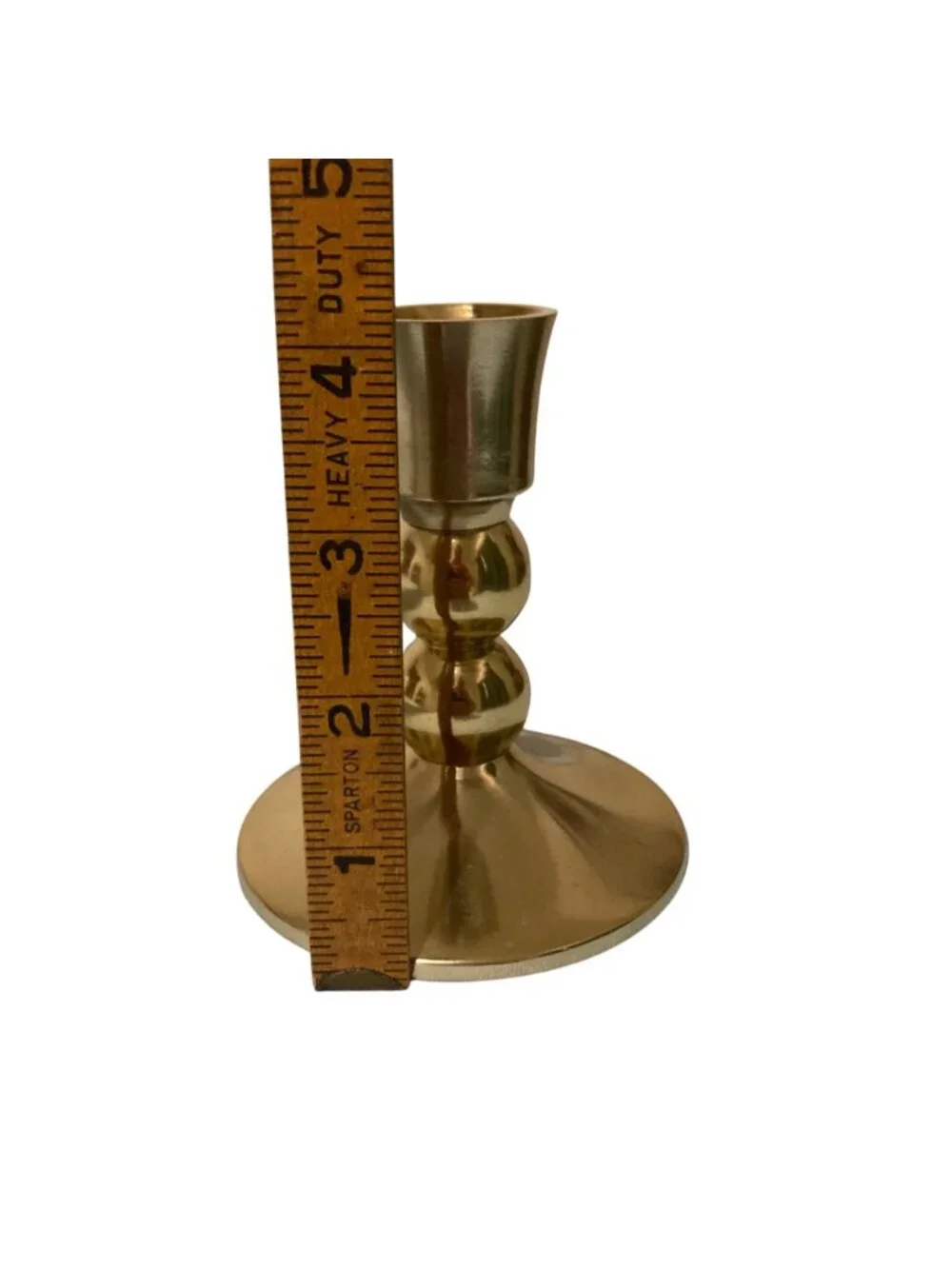 Anthropologie Single Brass Candle Holder